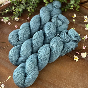 "Sea Foam" Merino Cotton 50/50 Hand-dyed Yarn