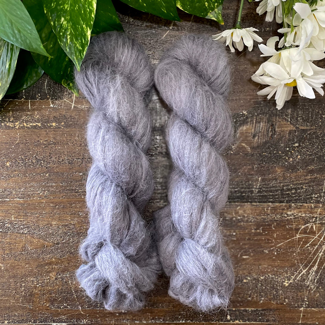 "River Rock" Suri Alpaca Hand-dyed Yarn