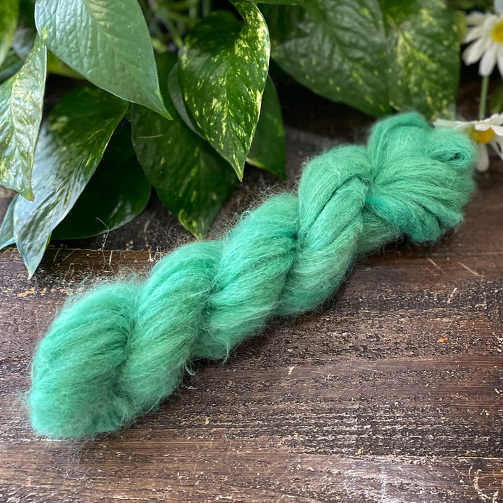"Kiwi Breeze" Suri Alpaca Hand-dyed Yarn