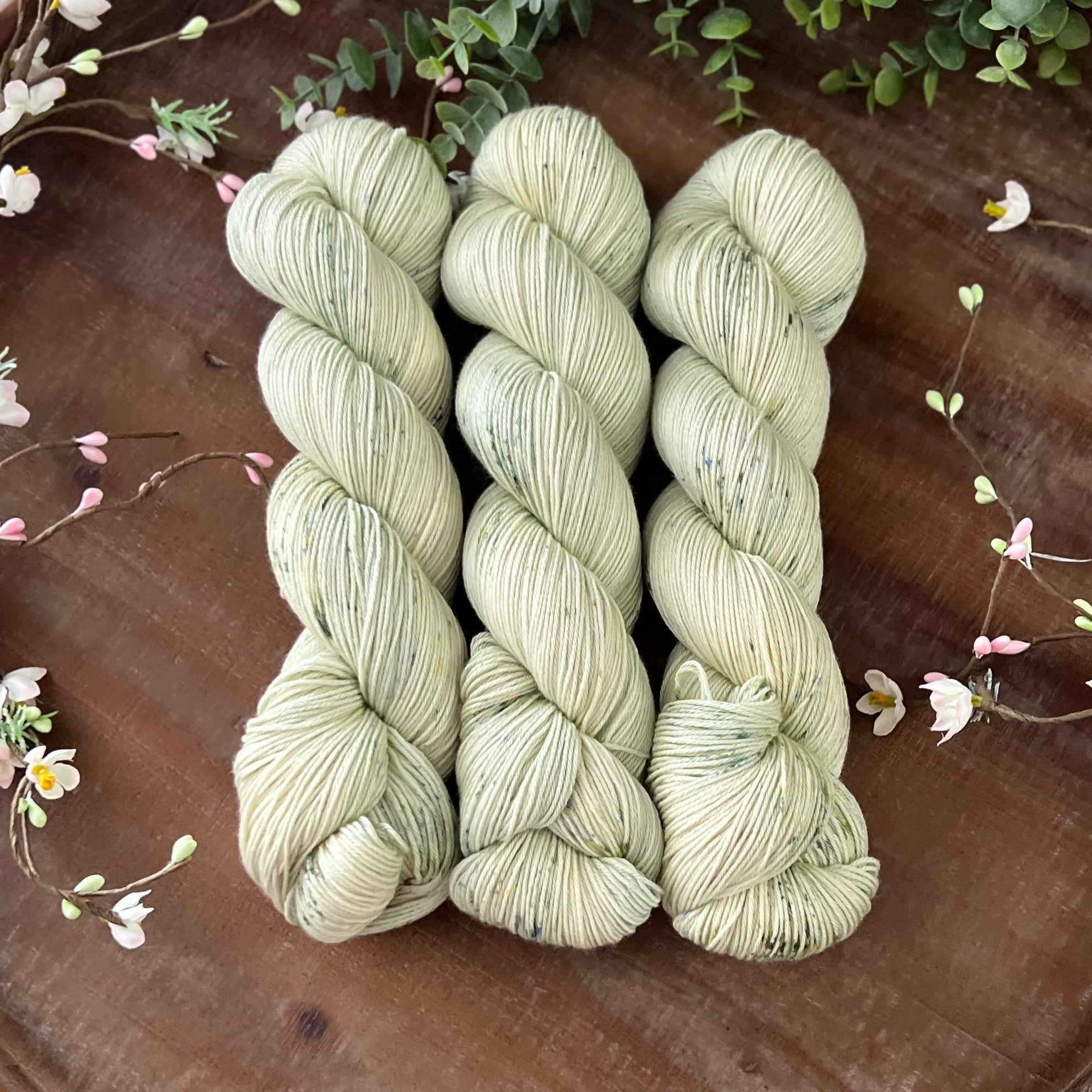 "Grasslands" Merino Cotton 50/50 Hand-dyed Yarn