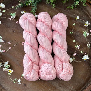 "Ballet Bliss" Merino Cotton 50/50 Hand-dyed Yarn