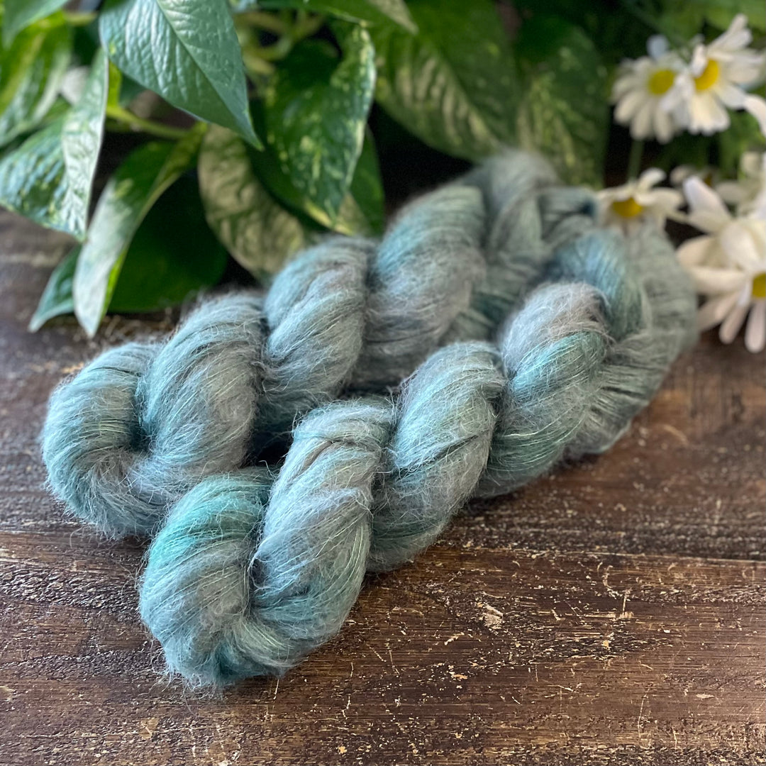 "Sage" Suri Alpaca Hand-dyed Yarn