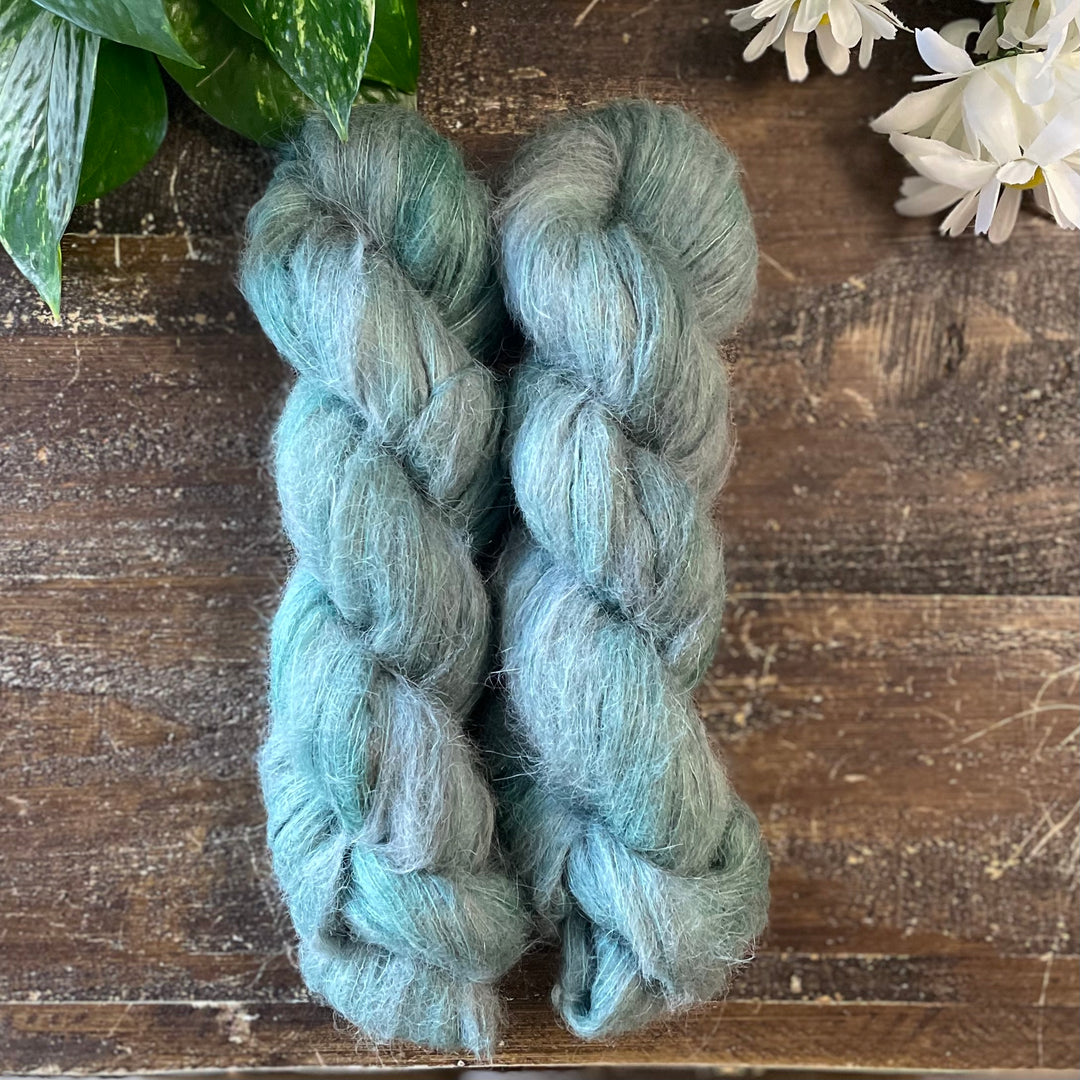 "Sage" Suri Alpaca Hand-dyed Yarn