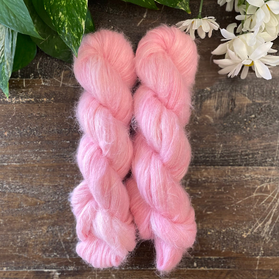 "Ballet Bliss" Suri Alpaca Hand-dyed Yarn