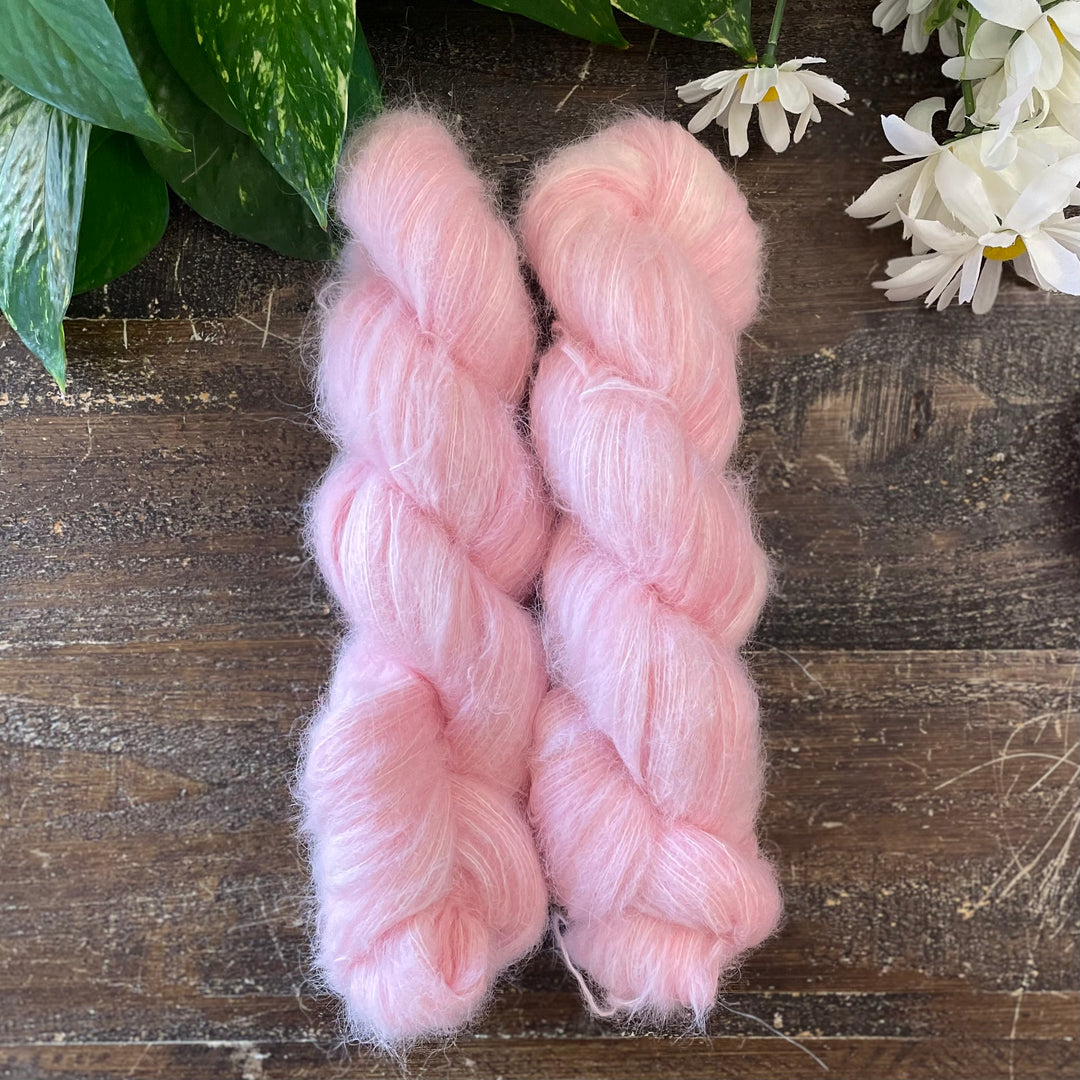 "Ballet Bliss" Suri Alpaca Hand-dyed Yarn