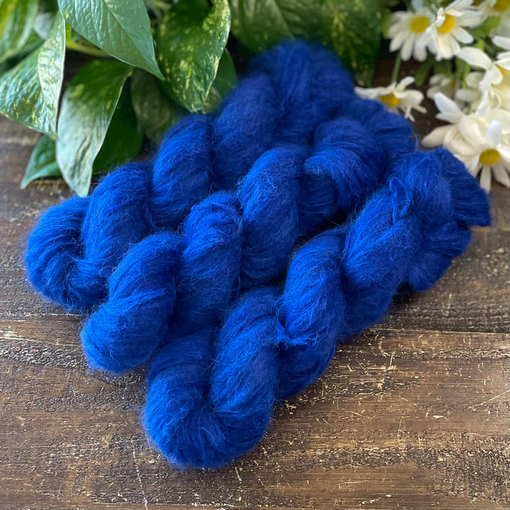 "Lord John Grey" Suri Alpaca Hand-dyed Yarn