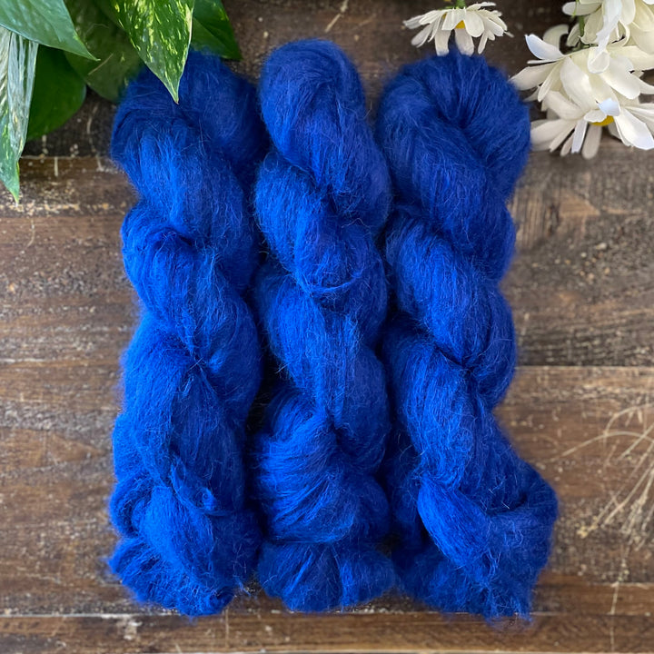 "Lord John Grey" Suri Alpaca Hand-dyed Yarn