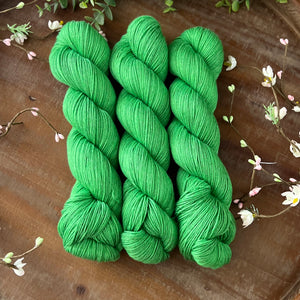 "Shamrock" Merino Cotton 50/50 Hand-dyed Yarn