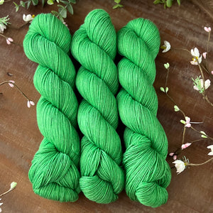 "Shamrock" Merino Cotton 50/50 Hand-dyed Yarn