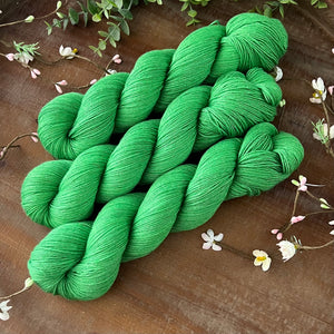 "Shamrock" Merino Cotton 50/50 Hand-dyed Yarn