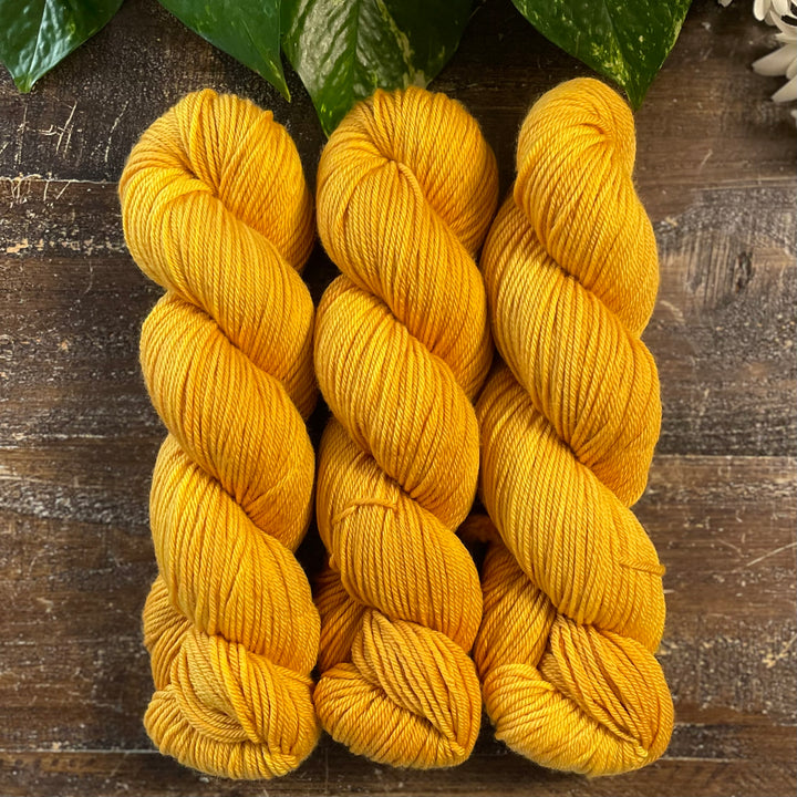 "Golden Dawn" Hand-dyed Yarn - Worsted
