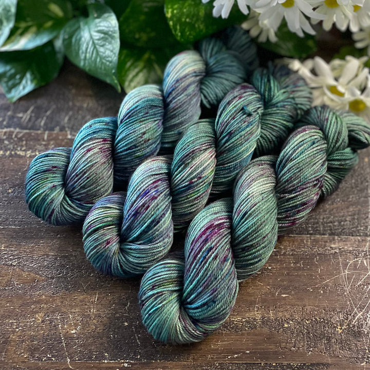 "Lily Pond" Hand-dyed Yarn - Worsted