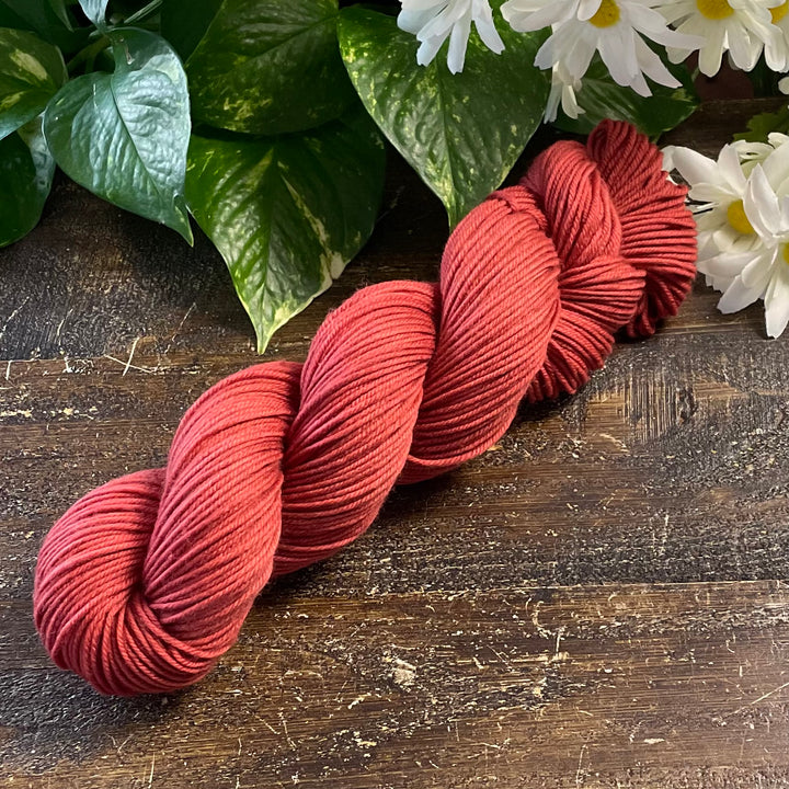 "Rust"  Hand-dyed Yarn - Merino DK