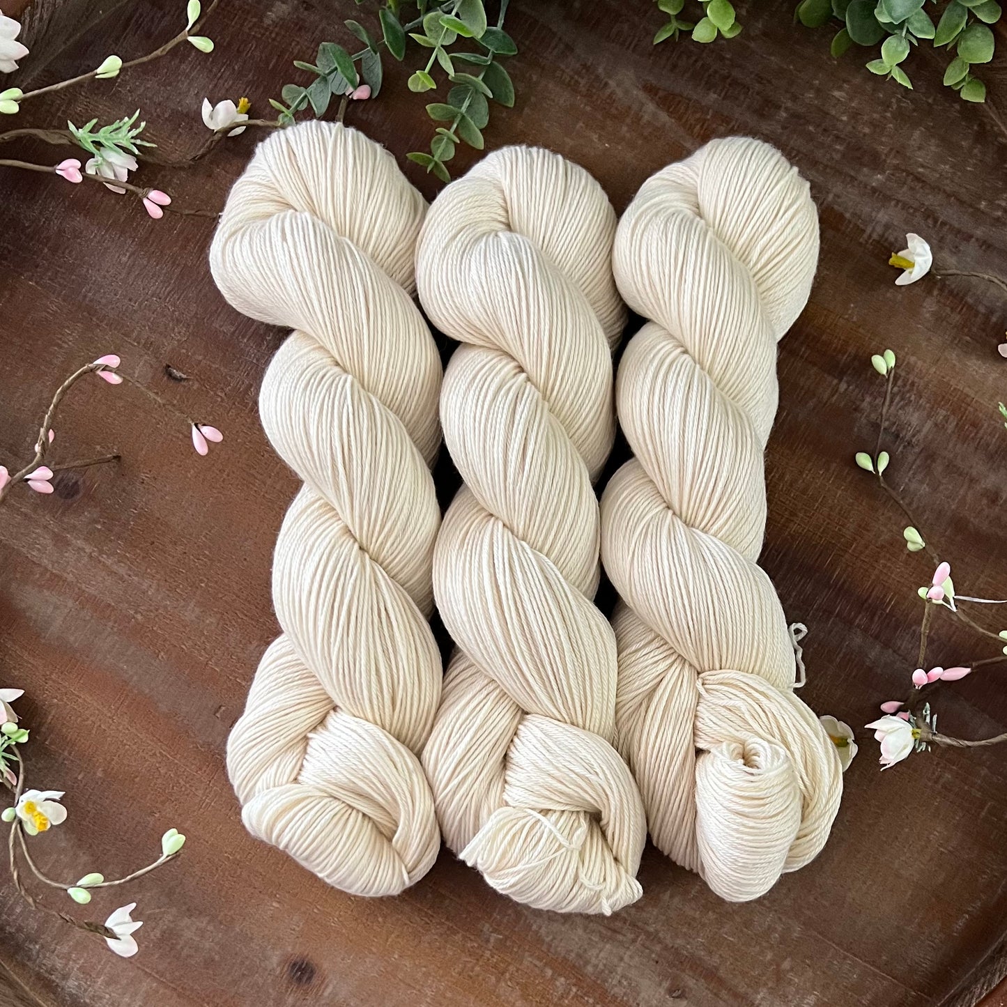 "Pearl" Merino Cotton 50/50 Hand-dyed Yarn