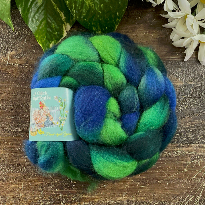 Corriedale Hand-Dyed Roving - Multiple Colors