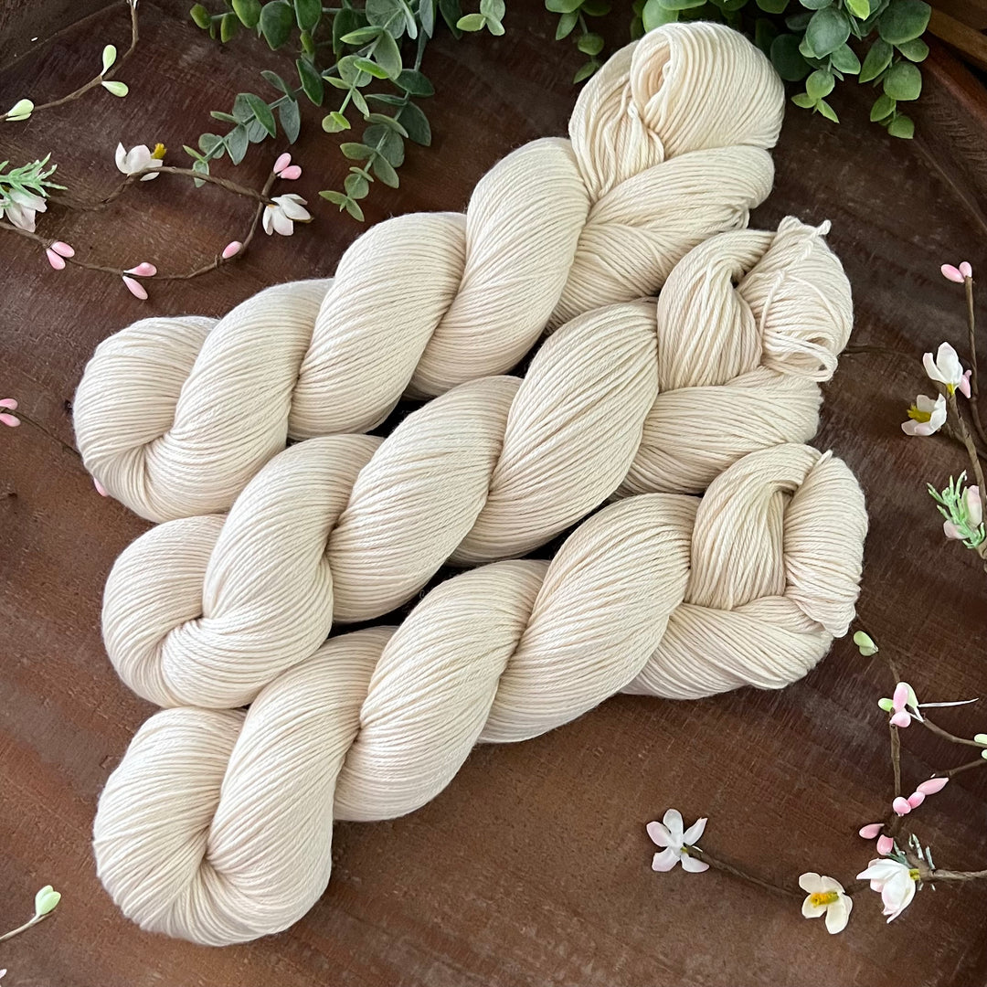 "Pearl" Merino Cotton 50/50 Hand-dyed Yarn