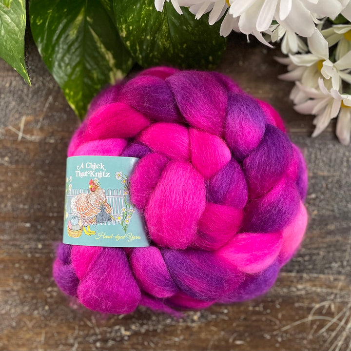 Corriedale Hand-Dyed Roving - Multiple Colors
