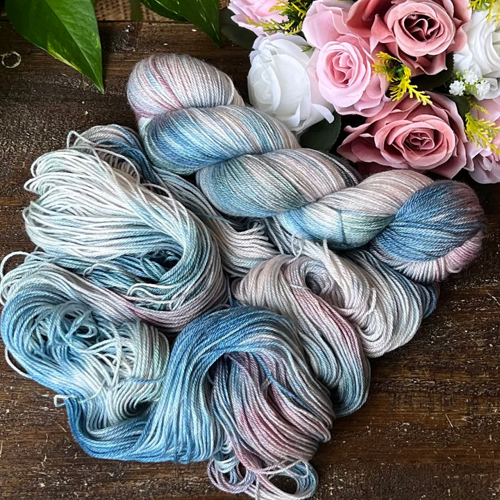 "Marie Antoinette" Merino/Bamboo Fingering Hand-dyed Yarn