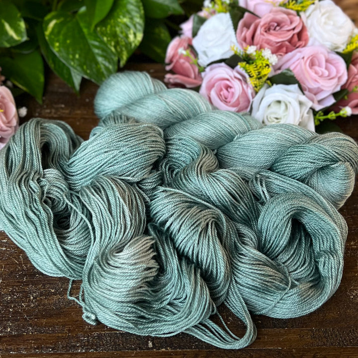 "Clary Sage" Merino/Bamboo Fingering Hand-dyed Yarn