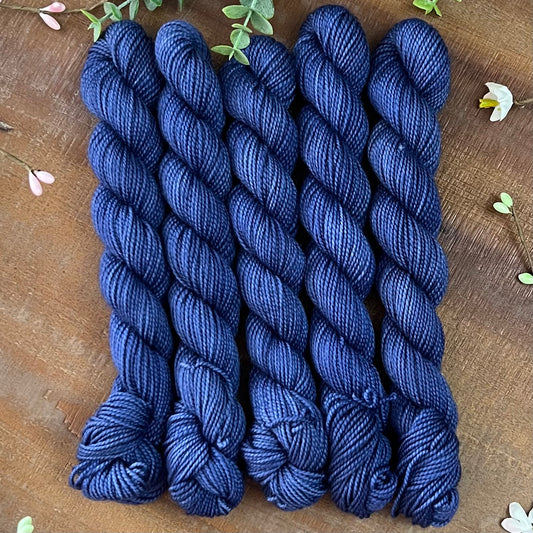 "Triton Blue" Mini Sock Hand-dyed Yarn