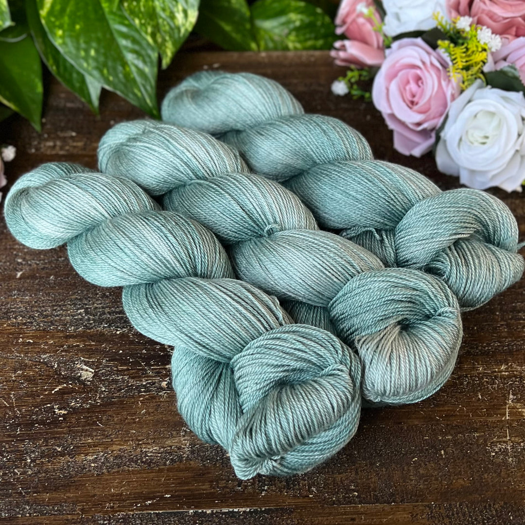 "Clary Sage" Merino/Bamboo Fingering Hand-dyed Yarn