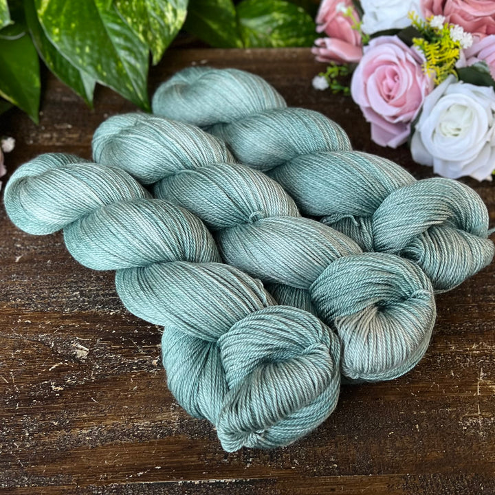 "Clary Sage" Merino/Bamboo Fingering Hand-dyed Yarn