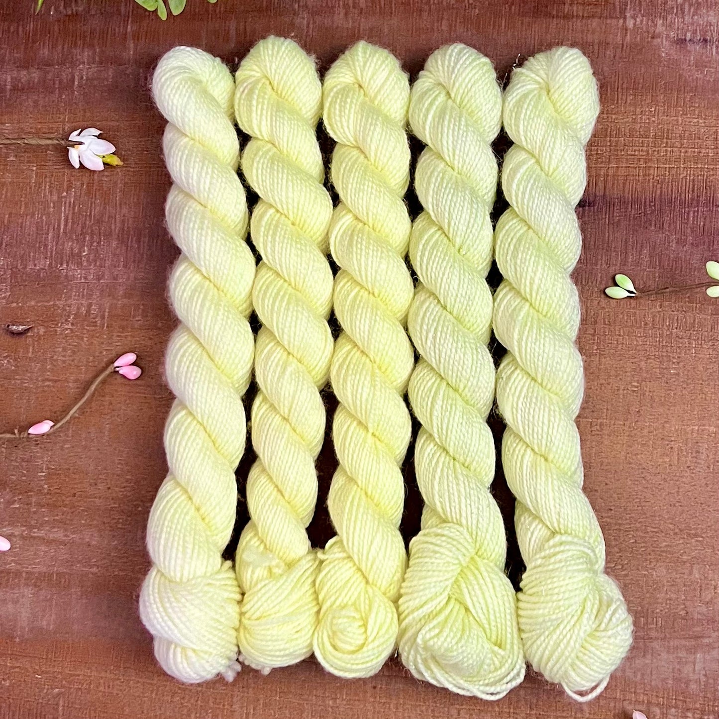 "Lemon Drop" Mini Sock Hand-dyed Yarn