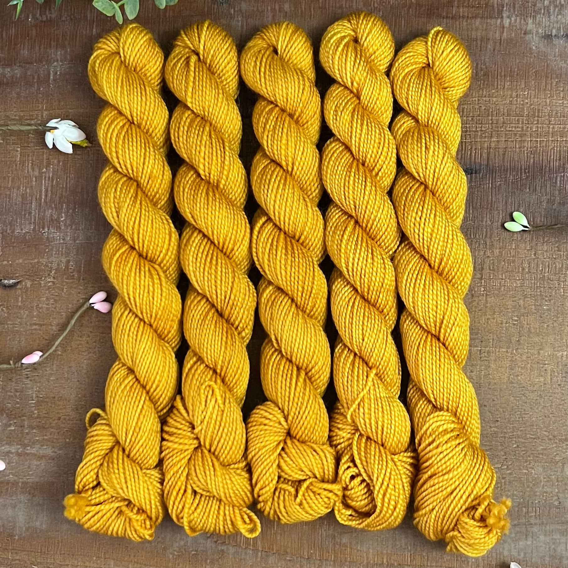 "Golden Dawn" Mini Sock Hand-dyed Yarn