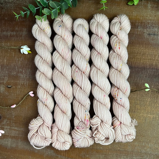 "Pink Sand" Mini Sock Hand-dyed Yarn