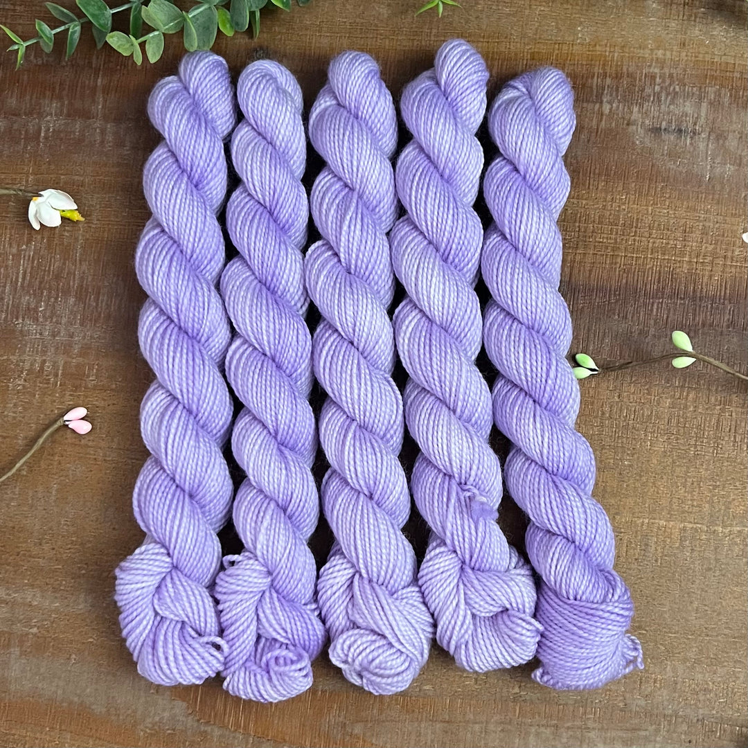 "Lilac" Mini Sock Hand-dyed Yarn