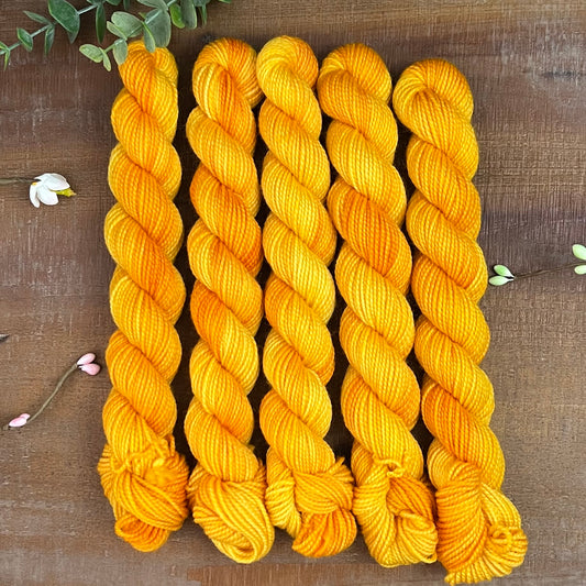 "Marigold" Mini Sock Hand-dyed Yarn