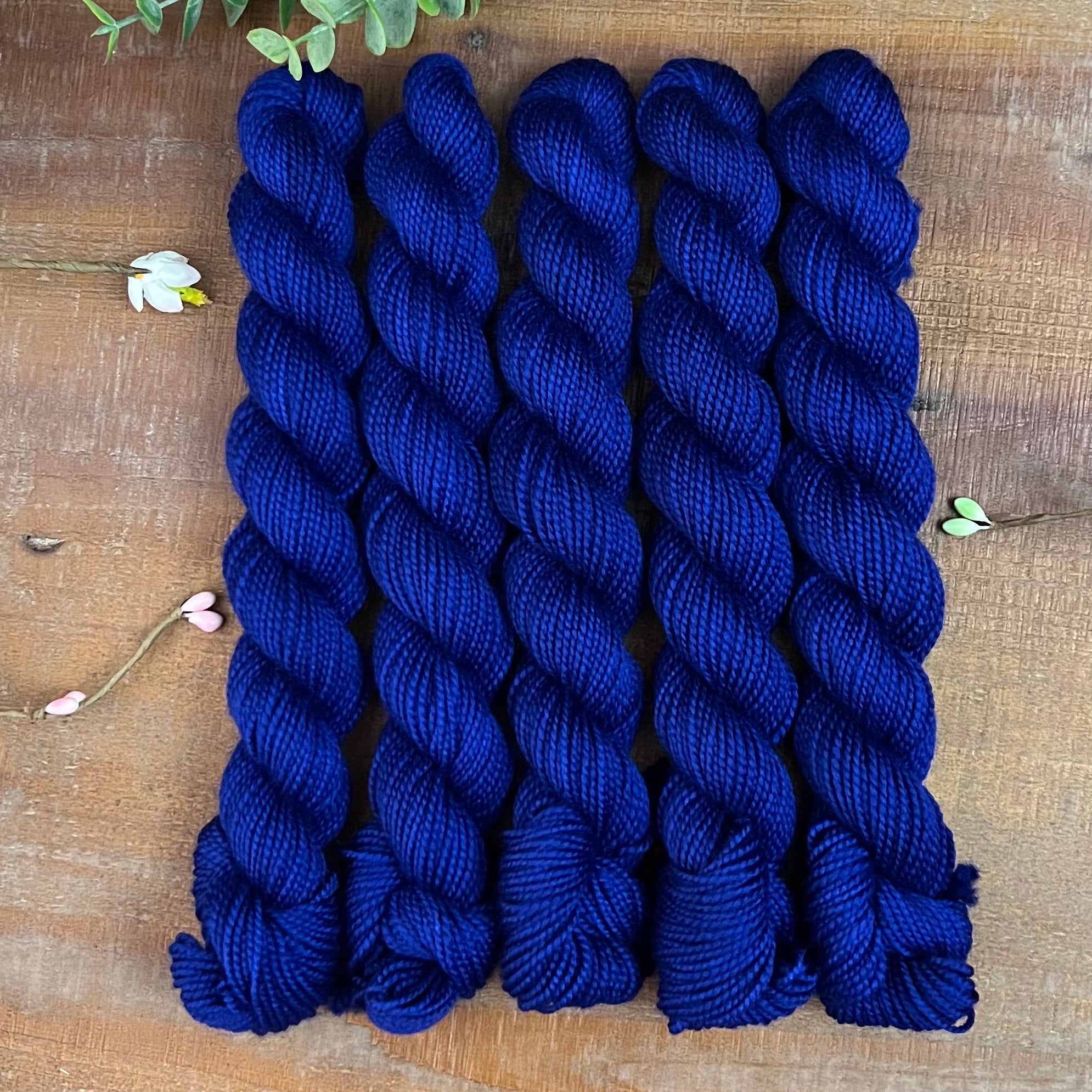 "Midnight Sapphire" Mini Sock Hand-dyed Yarn