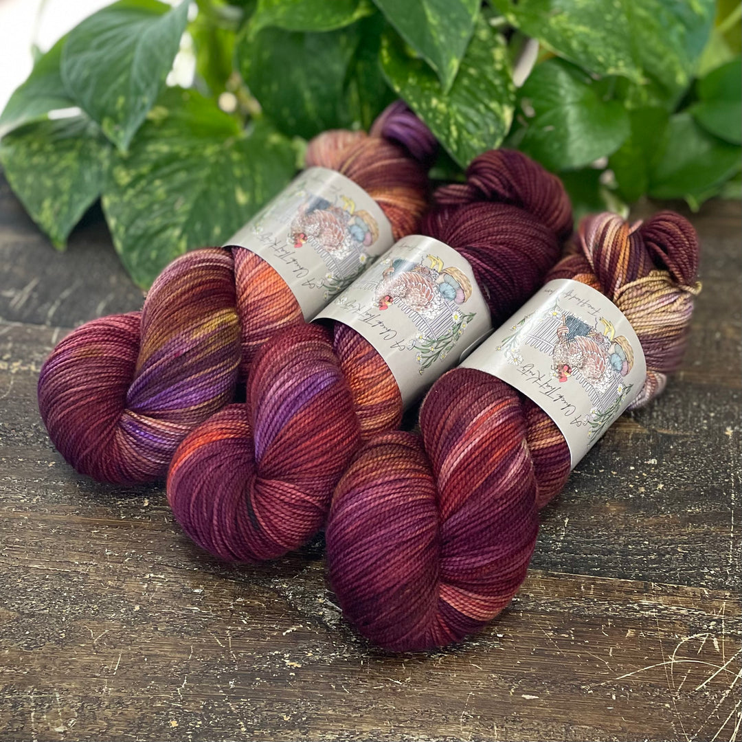"Autumn" Hand-dyed Yarn - Singles Fingering and Deluxe Sock
