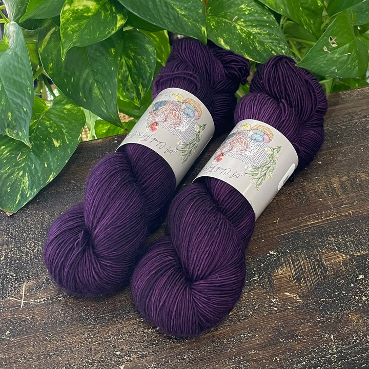 "Eggplant" Hand-dyed Yarn