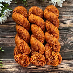 "Pumpkin Spice" Hand-dyed Yarn