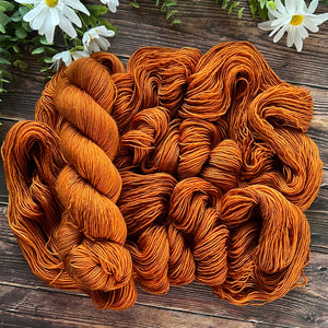 "Pumpkin Spice" Hand-dyed Yarn