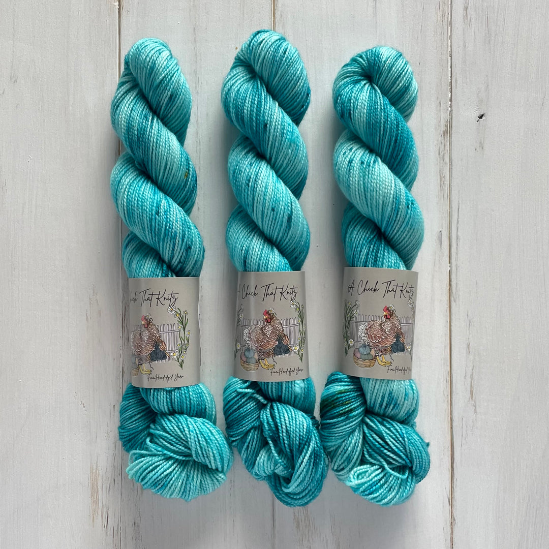 "Sea Grass" Deluxe Sock Halves Hand-Dyed Yarn