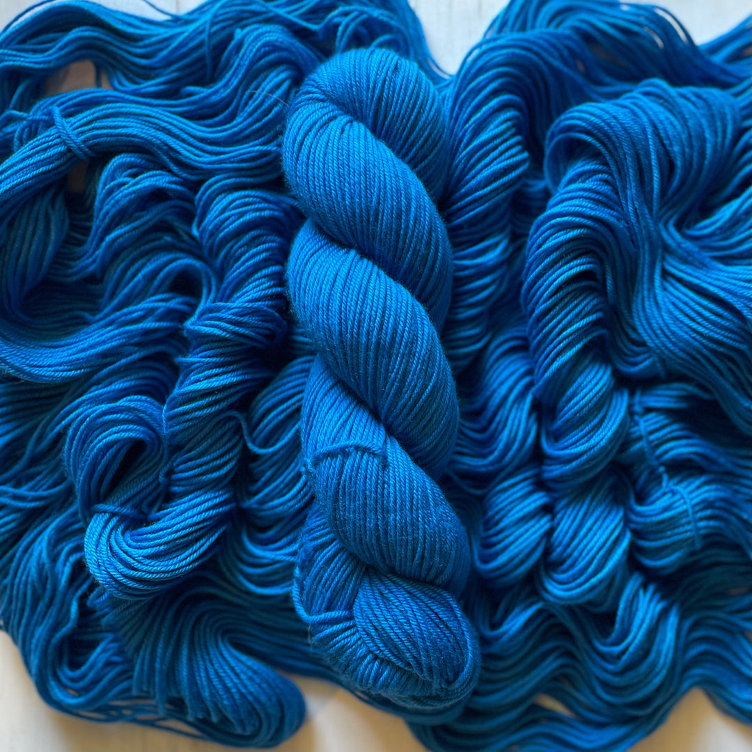 "Superman Blue" Merino DK Hand-Dyed Yarn