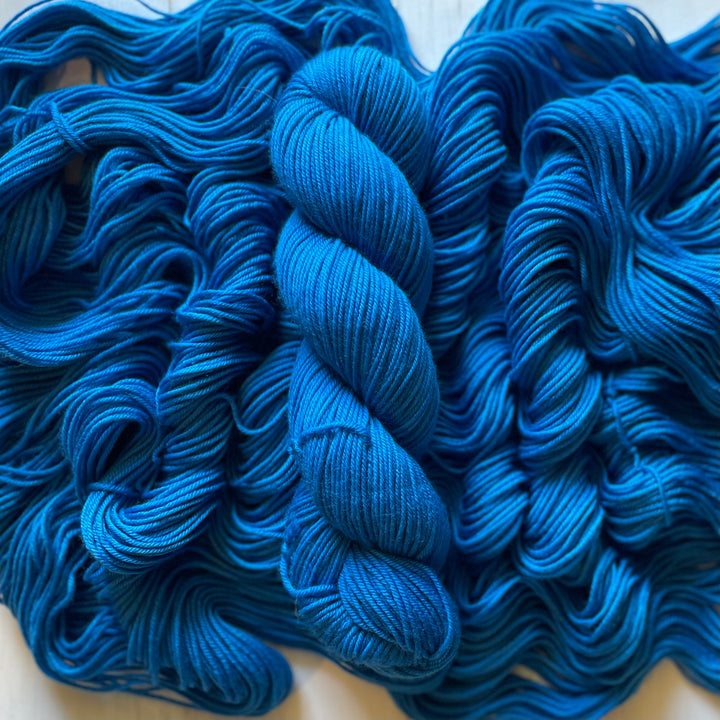 "Superman Blue" Merino DK Hand-Dyed Yarn