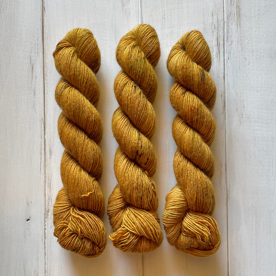 "Golden Honey" Singles Fingering 50gm Hand-Dyed Yarn