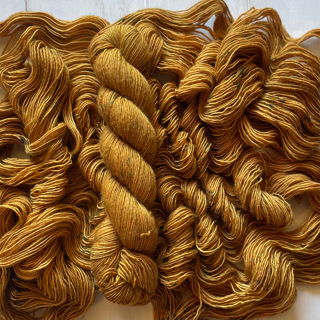 "Golden Honey" Singles Fingering 50gm Hand-Dyed Yarn