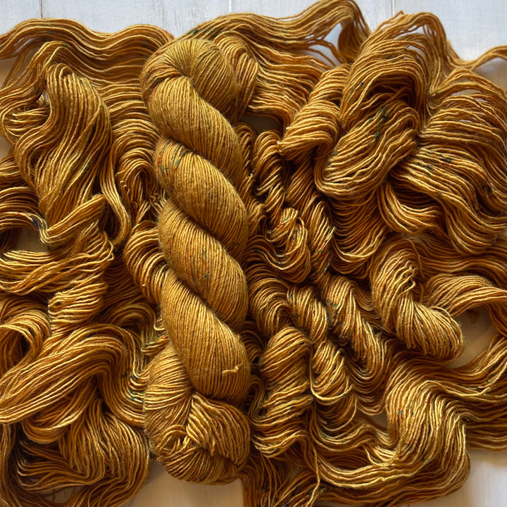 "Golden Honey" Singles Fingering 50gm Hand-Dyed Yarn