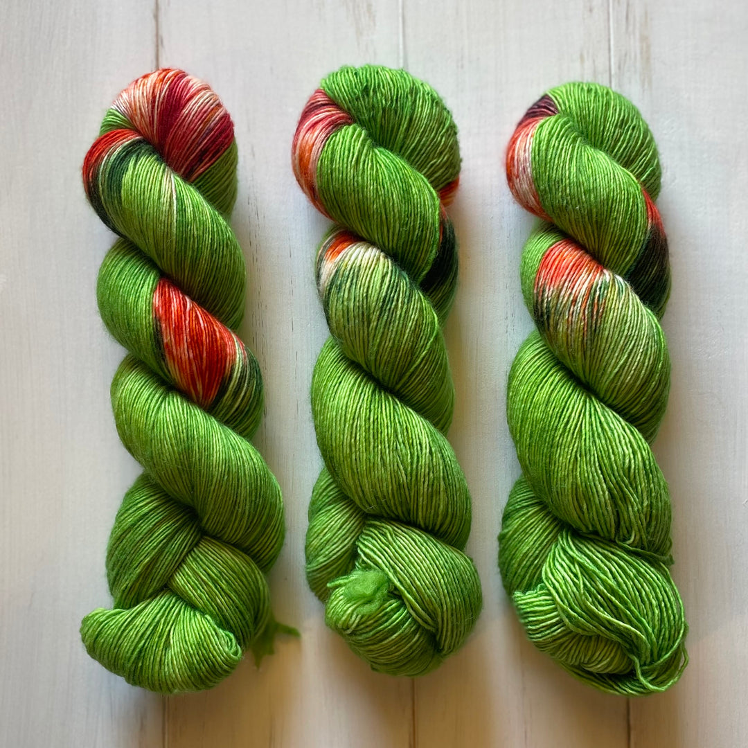"Zinnia" Assigned Pooling Hand-Dyed Yarn