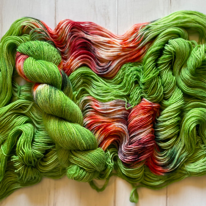 "Zinnia" Assigned Pooling Hand-Dyed Yarn