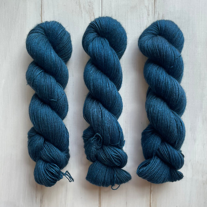 "Peacock" Yak/Silk Hand-Dyed Yarn