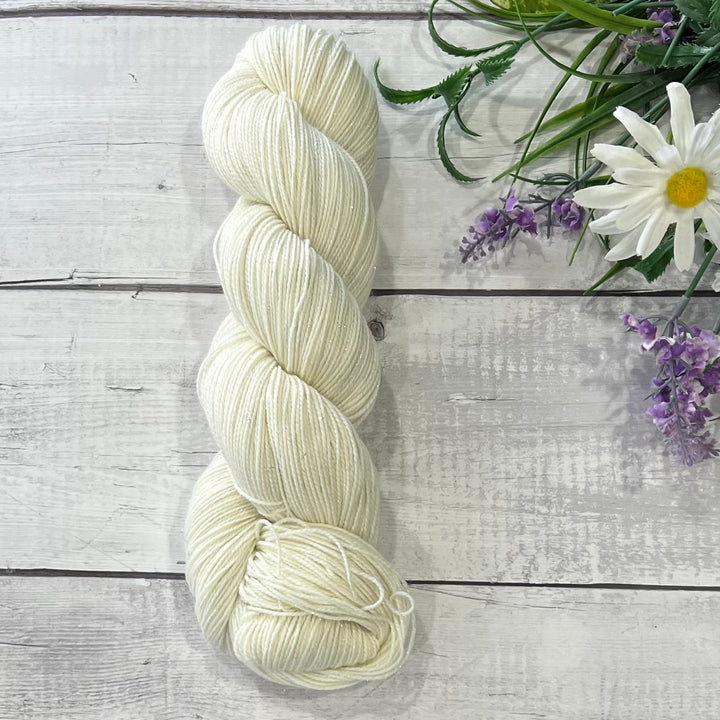 "Pearl" Deluxe Sparkle Fingering Hand-dyed Yarn