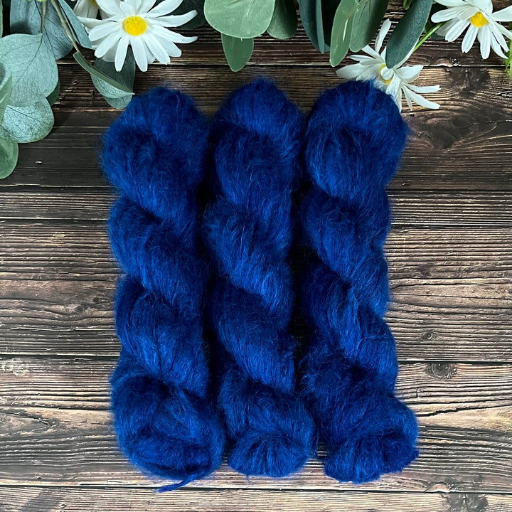 "Lord John Grey" Suri Alpaca Hand-dyed Yarn