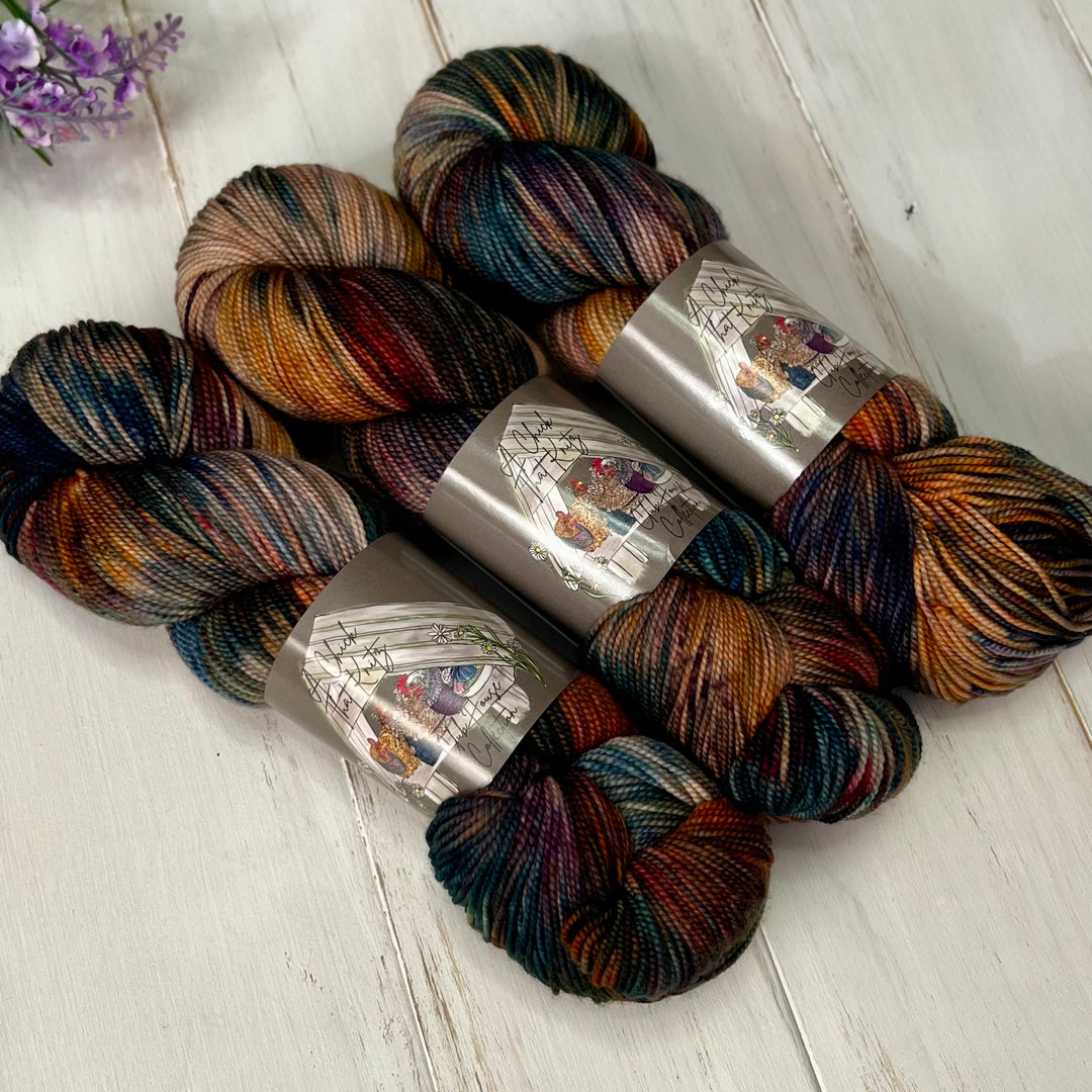 Rooster Dance Deluxe Sock Hand-dyed Yarn