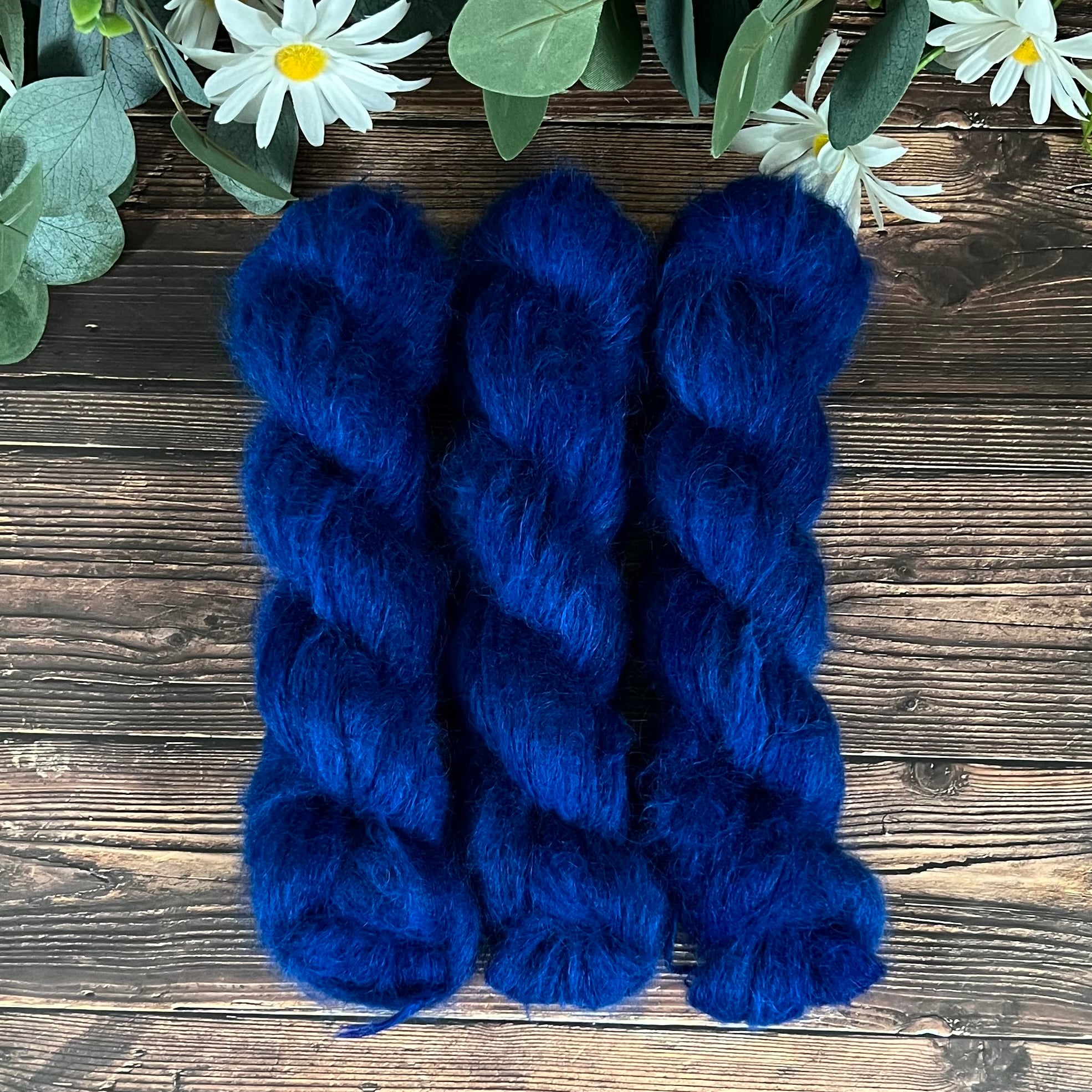 "Lord John Grey" Suri Alpaca Hand-dyed Yarn