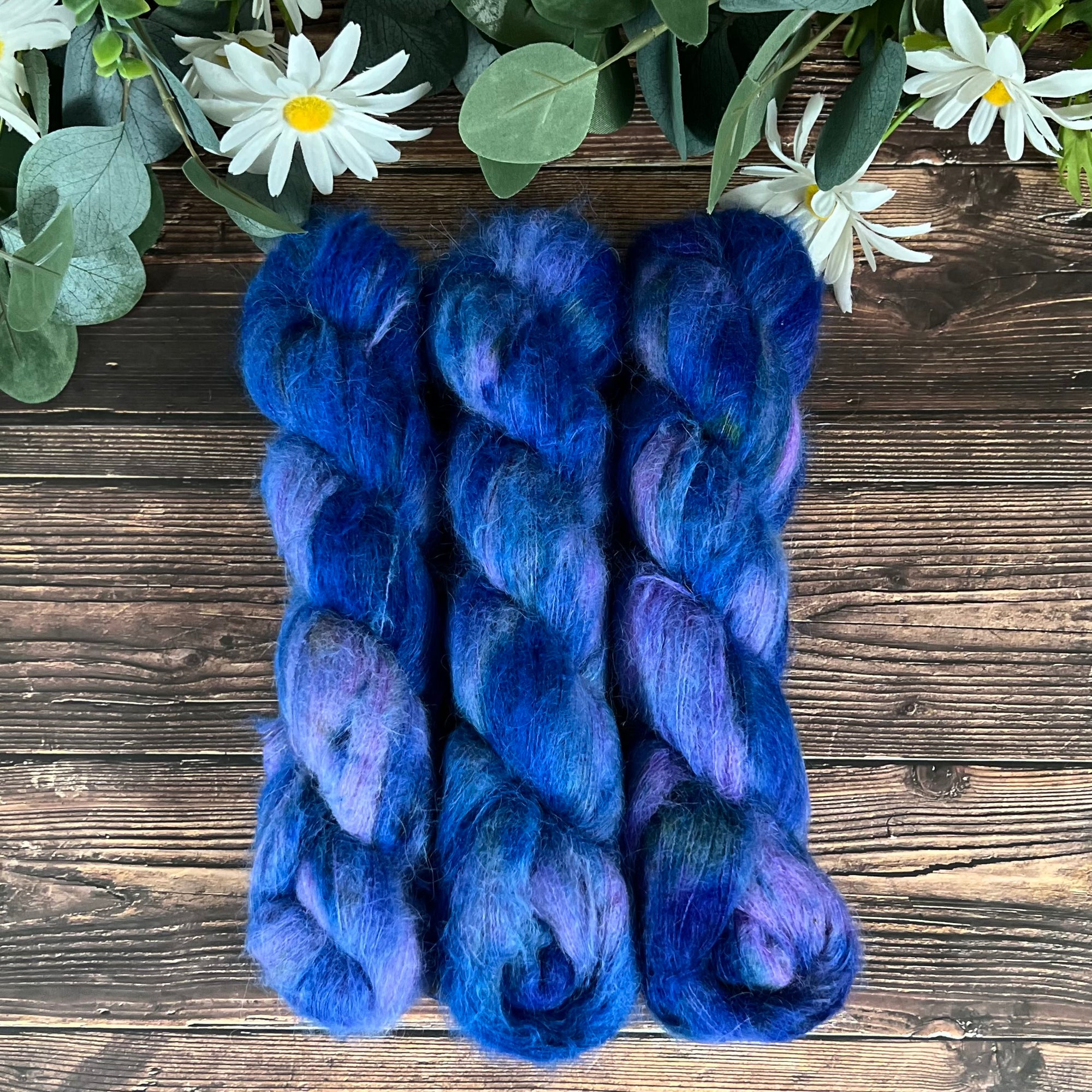 "Mom, Get A Grip" Suri Alpaca Hand-dyed Yarn